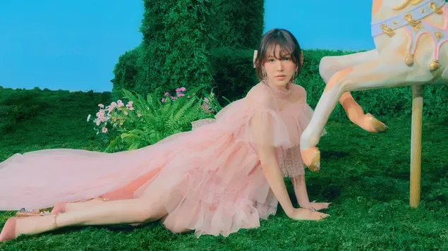 Páipéar balla 'Wendy' Red Velvet i ngúna bándearg| 'Mothaigh Mo Rithim' MV Photoshoot4K