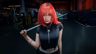 redhead 'giselle' from aespa | 'dirty work' mv shoot download