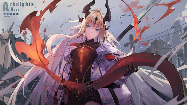 ريد - Arknights (لعبة فيديو أنمي) 4K خلفية