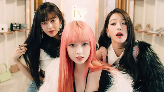 Hình nền Rei với Yujin & Wonyoung từ IVE (Kpop Band) | Quay MV Em Là Anh 4K