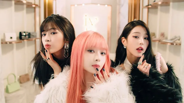 Hình nền Rei with Yujin & Wonyoung from IVE (Kpop Group) - Quay MV I Am 4K