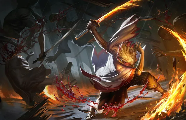 Rengoku Kyojirou 15 HD wallpaper