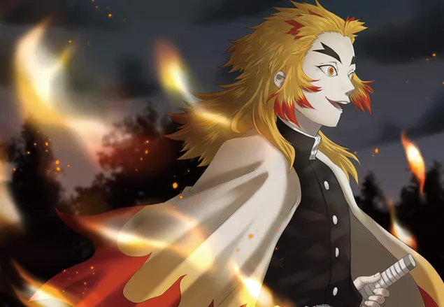 Rengoku Kyojirou 2 2K Tapeten