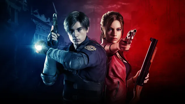 Resident Evil 2 (2019)-game - Leon S. Kennedy & Claire Redfield