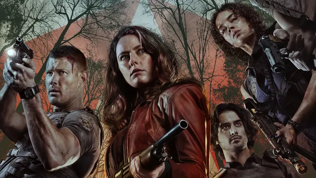 resident evil: mrHban bkm fy mlSq raccoon city cast ltnzyl