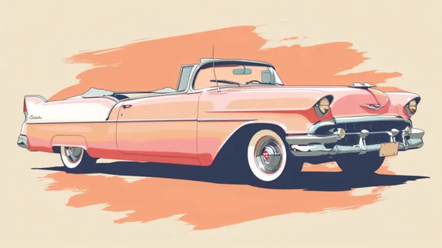 רטרו אלגנטיות: גגון פסטל בסגנון קלאסי 8K טפט