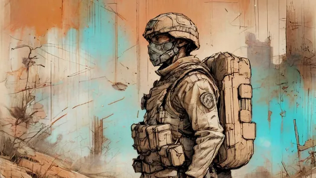 Returning Home Soldier HD pozadina