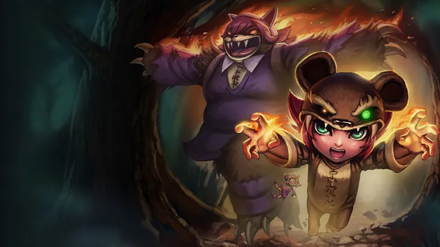 リバース'アニー'スプラッシュアート-リーグオブレジェンド（LOL） 4K 壁紙