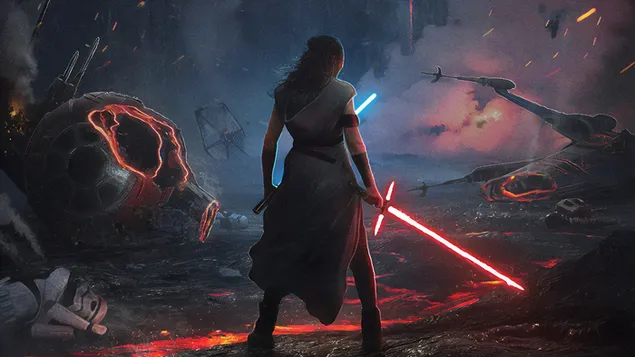 Rey rode lichtzwaard tegen de oorlog