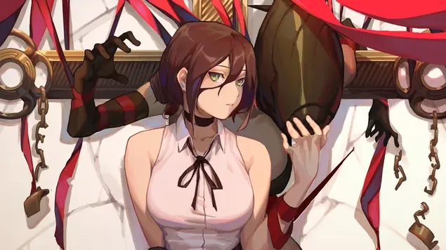 Reze bomb devil מהאנימה של Chainsaw man 4K טפט