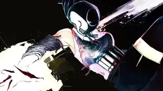 Chainsaw man 애니메이션의 Reze 폭탄 악마 하이브리드 4K 배경화면