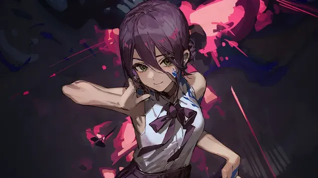 Резе Цхаинсав ман аниме арт 4K позадина