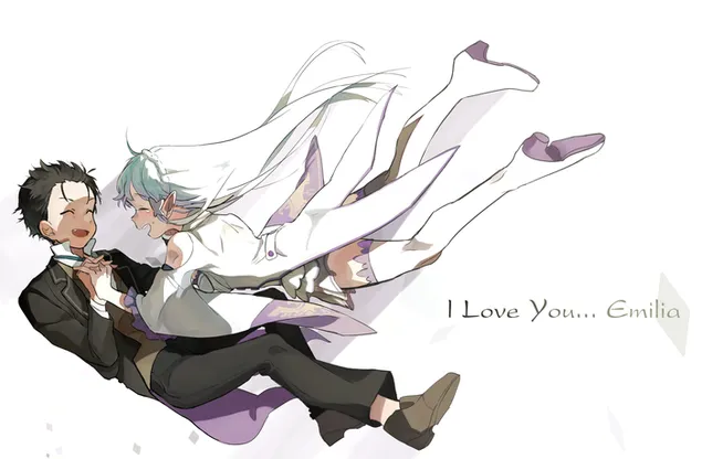 rezero : starting life in another world - emilia,natsuki subaru download