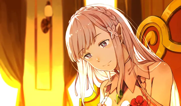 ReZero : Starting Life In Another World - Half Elf Emilia 2K טפט