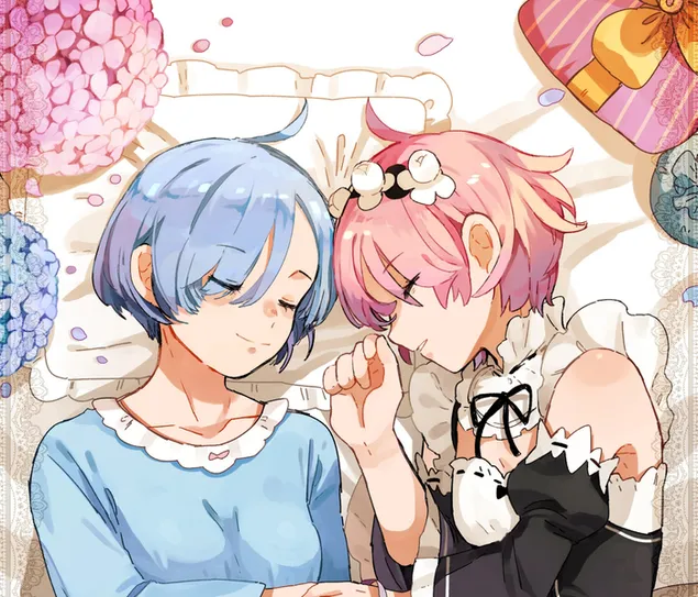 ReZero : 在异世界开始生活 - 雷姆,拉姆,女仆 HD 壁纸