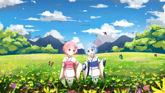 РеЗеро : Почетак живота у другом свету - Рем, Рам HD позадина