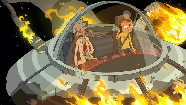 Rick and Morty - Space Cruiser Burning