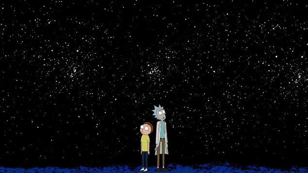 Rick und Morty im Weltall