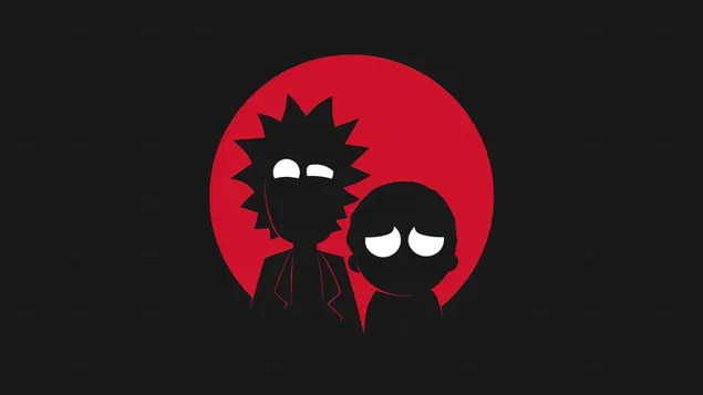 Rick y Morty minimalista