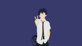 Rin Okumura dari Pengusir Setan Biru 4K wallpaper