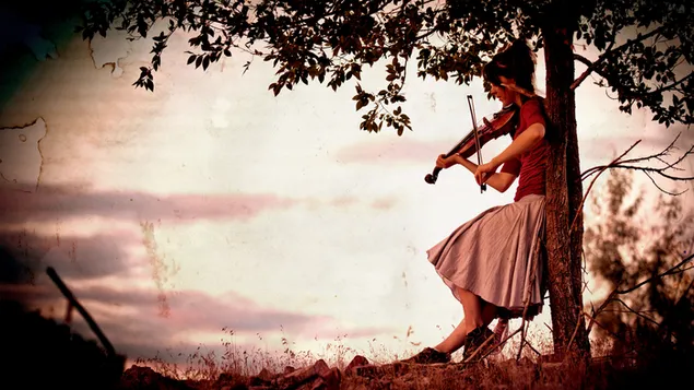 リンジー・スターリングがバイオリンを弾く