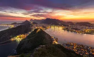 rio de janeiro vecerni zapad slunce stahnout