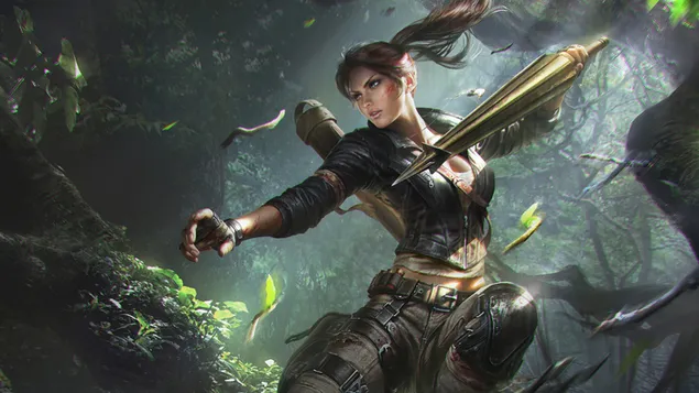 rise of the tomb raider (videojuego) - lara croft (artes de fantasia) descargar