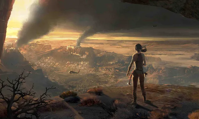 rise of the tomb raider (videojuego) - lara croft en ruinas descargar