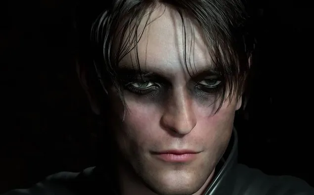 Taustpilt Robert Pattinson kaader filmist Batman, must taust 4K