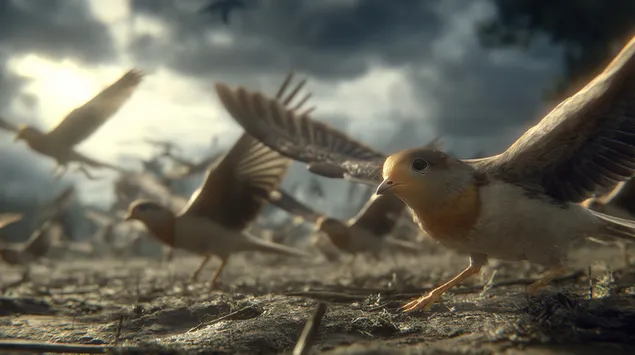 Taustpilt Robins in Motion: Parvede parvetamise stseeni lähivõte 2K