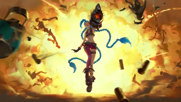 Páipéar balla Tosaitheoir Roicéid 'Jinx' (Legends of Runeterra) - League of Legends (LOL)4K