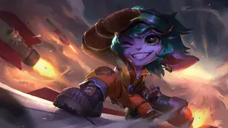 Tapeta Rocketeer 'Tristana' - League of Legends (LOL) 4K