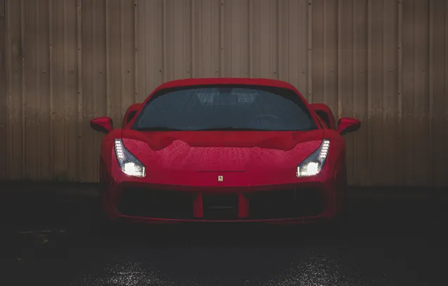 Rode Ferrari Auto Wallpaper download