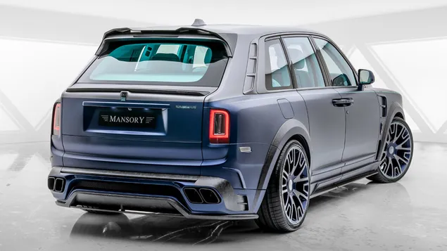 Rolls Royce Mansory blauw achter