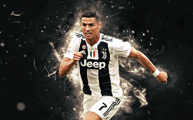 Ronaldo with Adidas Jeep jersey  download