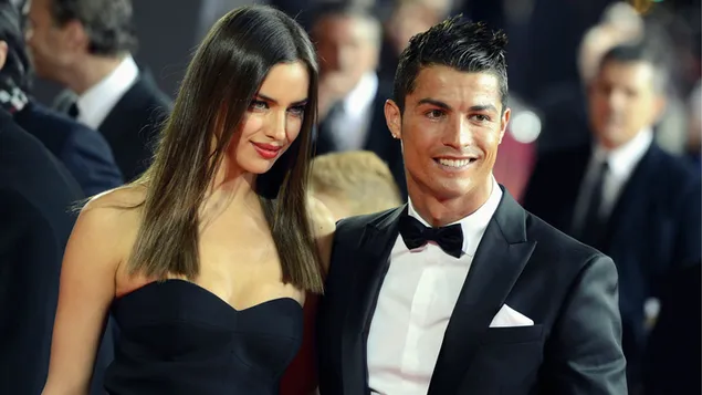 Ronaldo with his wife