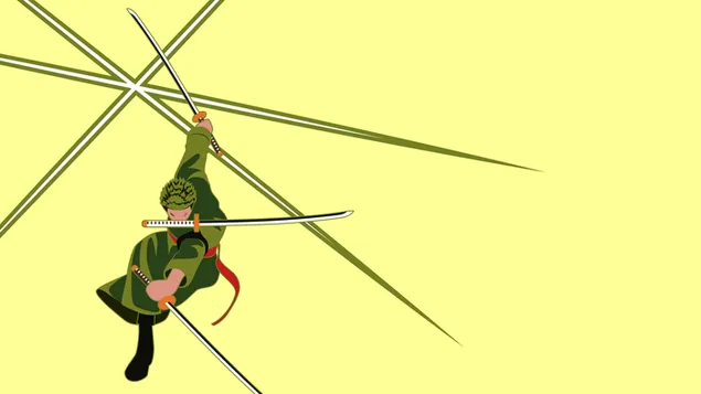Taustpilt Roronoa Zoro minimalist 4K