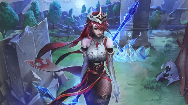 Taustpilt Rosaria | Genshin Impact (veebivideomäng) 4K