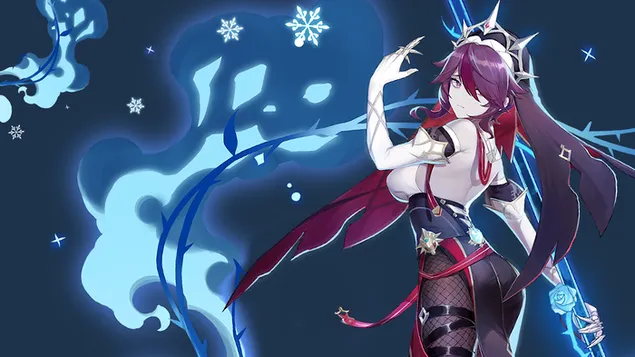 Rosaria sabie magică | Genshin Impact HD imagine de fundal