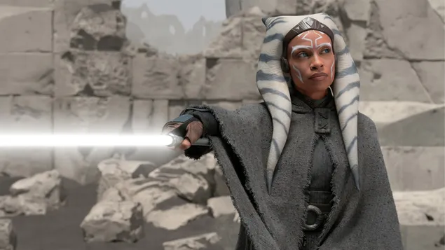 Taustakuva Rosario Dawson hahmona Ahsoka Tano 4K