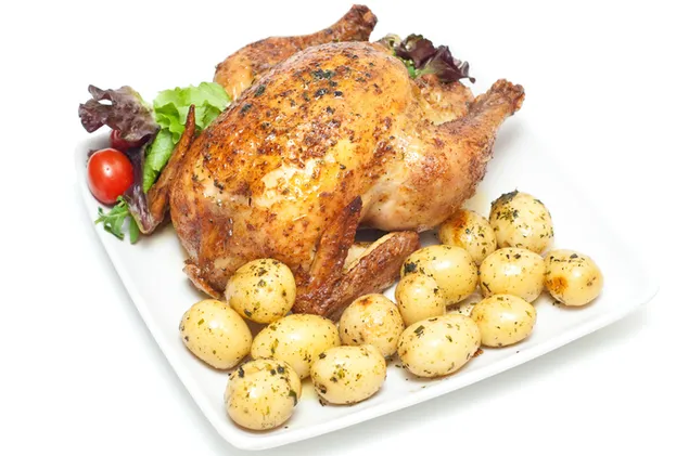 Rotisserie Chicken with potatoes 