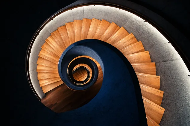 Escalera redonda arte arquitectónico creativo. descargar