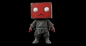 Tapeta <font dir="auto" style="vertical-align: inherit;"><font dir="auto" style="vertical-align: inherit;">
        Rounin Red Cubeman pro pozadí Dekstop 4K