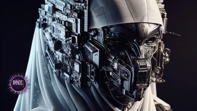 Rove Monteux: Elegância nos Circuitos: A Musa Cibernética Saudita 4K papel de parede