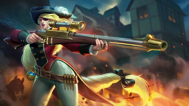 Royal Muskeeter 'Lesley' - Mobile Legends (ML) 4K muurpapier