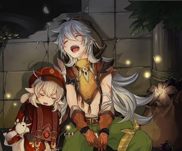 Hình nền Rozor anh chị em Klee | ngáp [Ganshin Impact] 2K