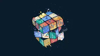Cubo de Rubiks 4K papel de parede