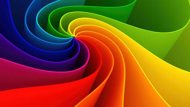 Rueda 3D de arco iris abstracto descargar