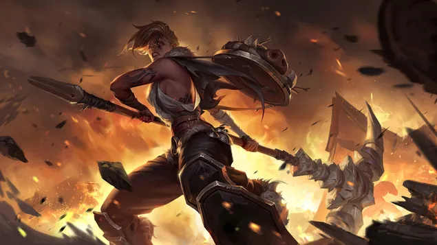 Ruthless Raider (Legends of Runeterra) - League of Legends (LOL) 4K háttérkép