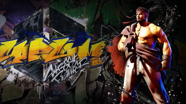 来自街头霸王 6 游戏的 Ryu 4K 壁纸